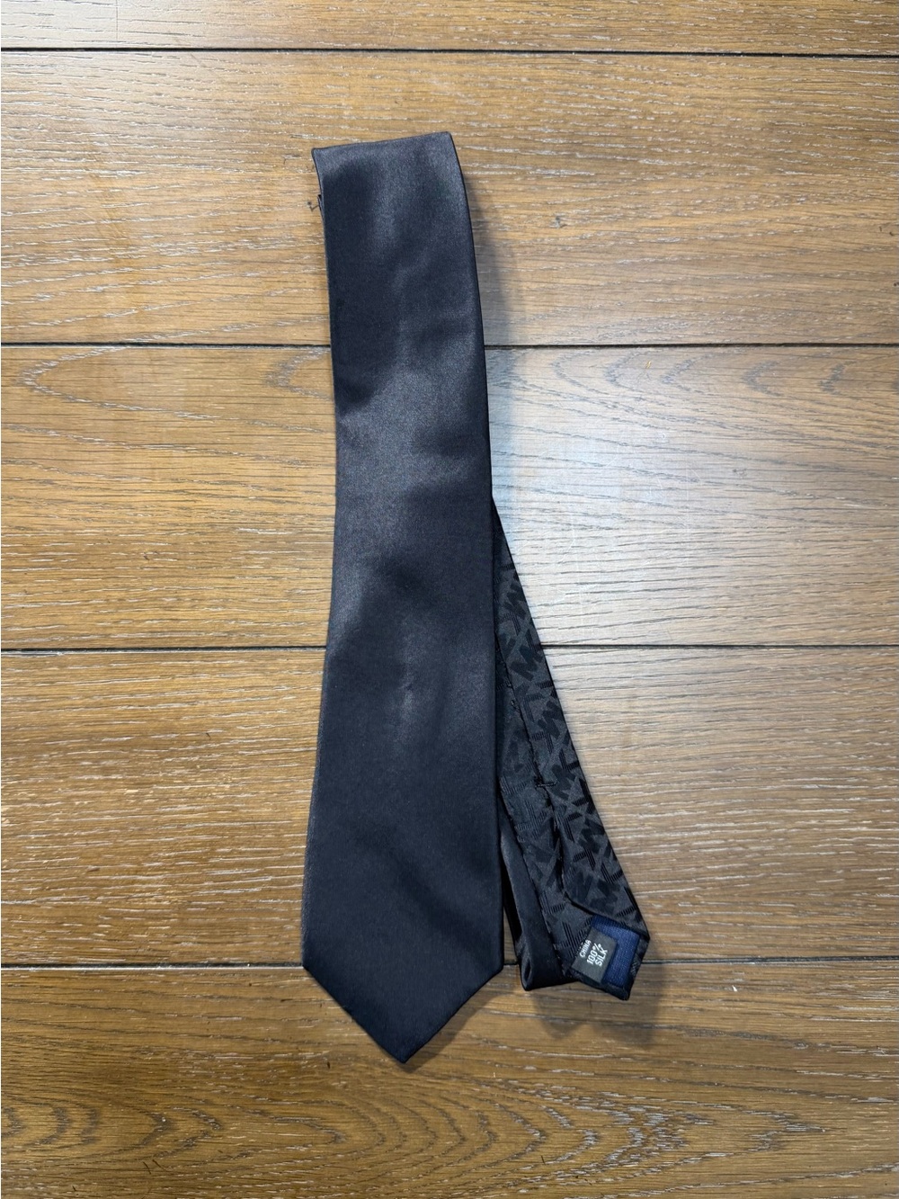 Michael Kors Classic 100% Silk Black Men's Tie